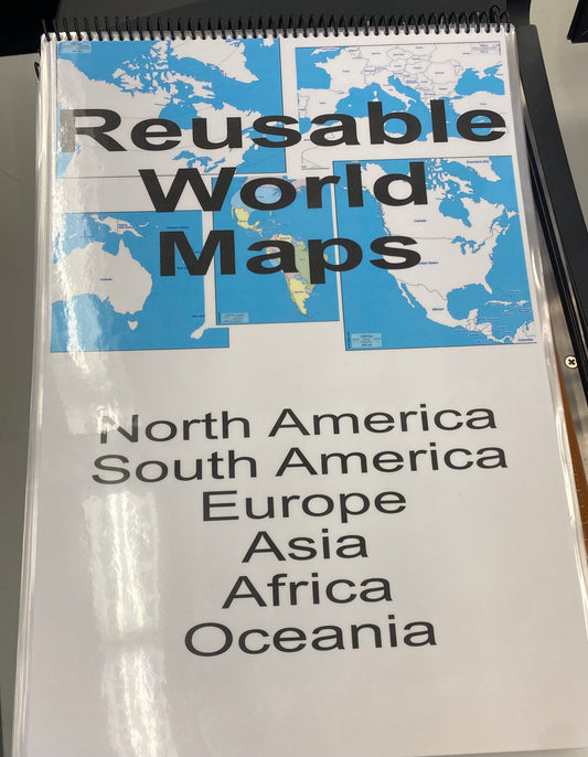 Laminated Reusable Map Book