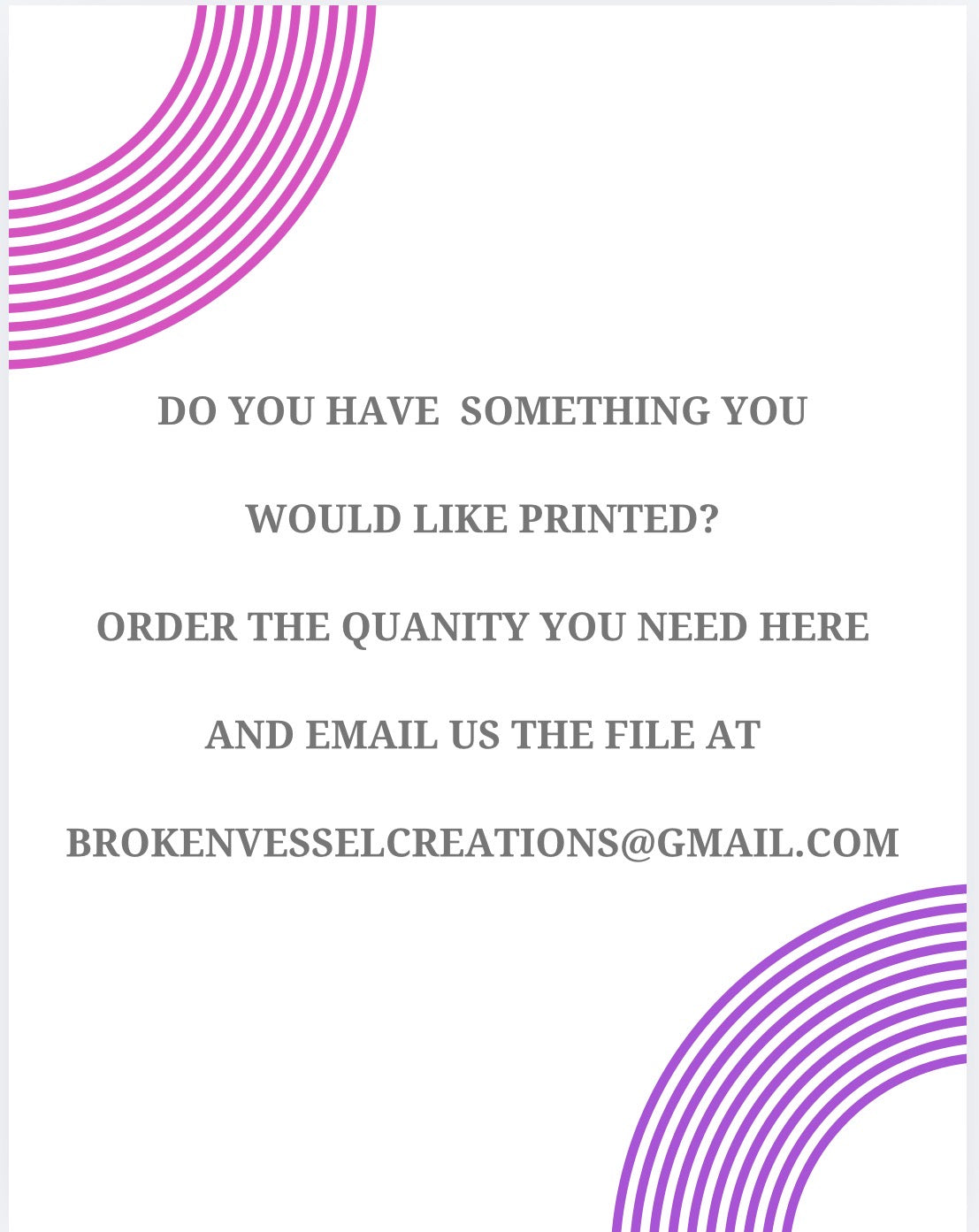 11x17 laminated- email your file