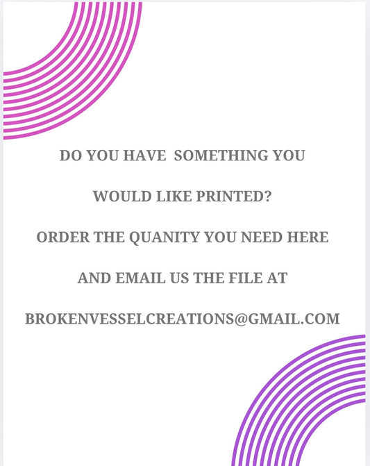 11x17 laminated- email your file