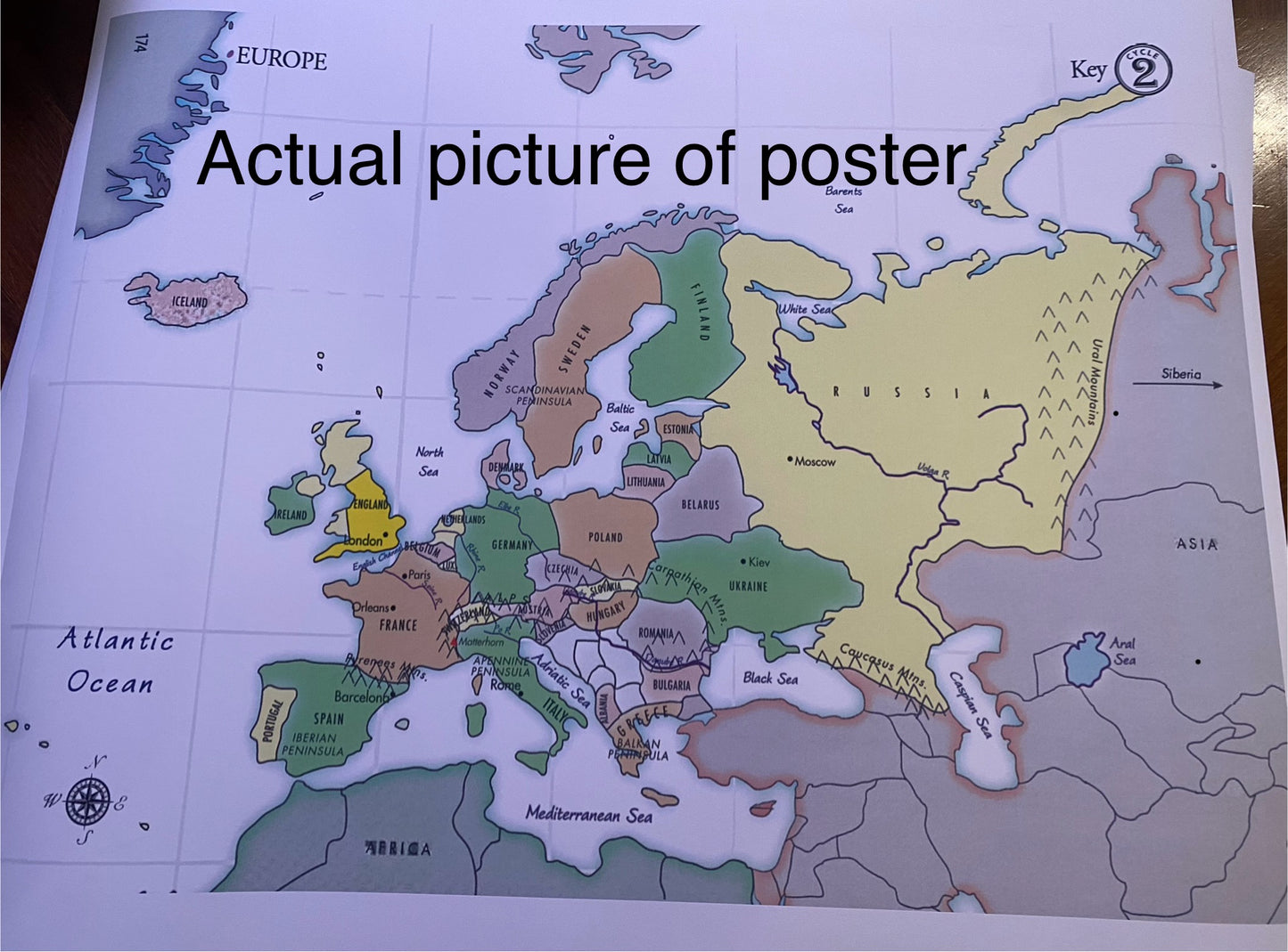 Cycle 2 Maps 24" x 30 POSTER size