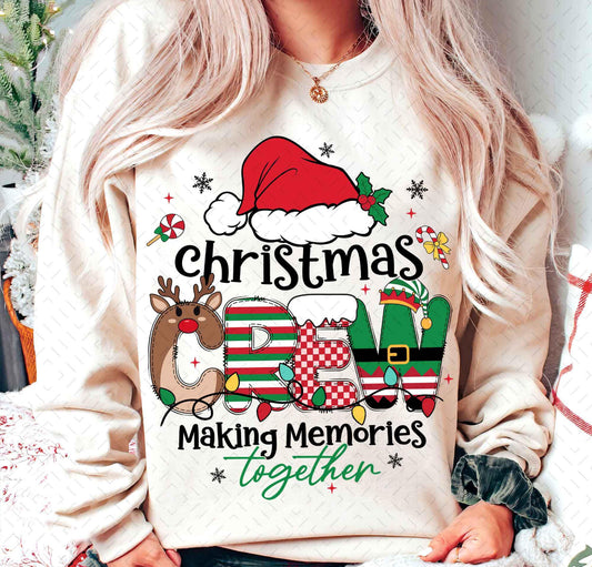 Christmas Crew TSHIRT- Cream