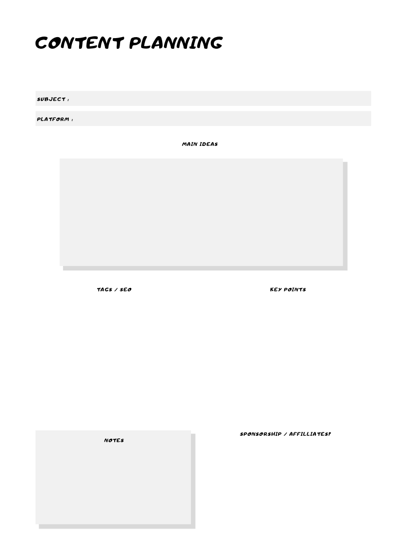 Social Media Planner