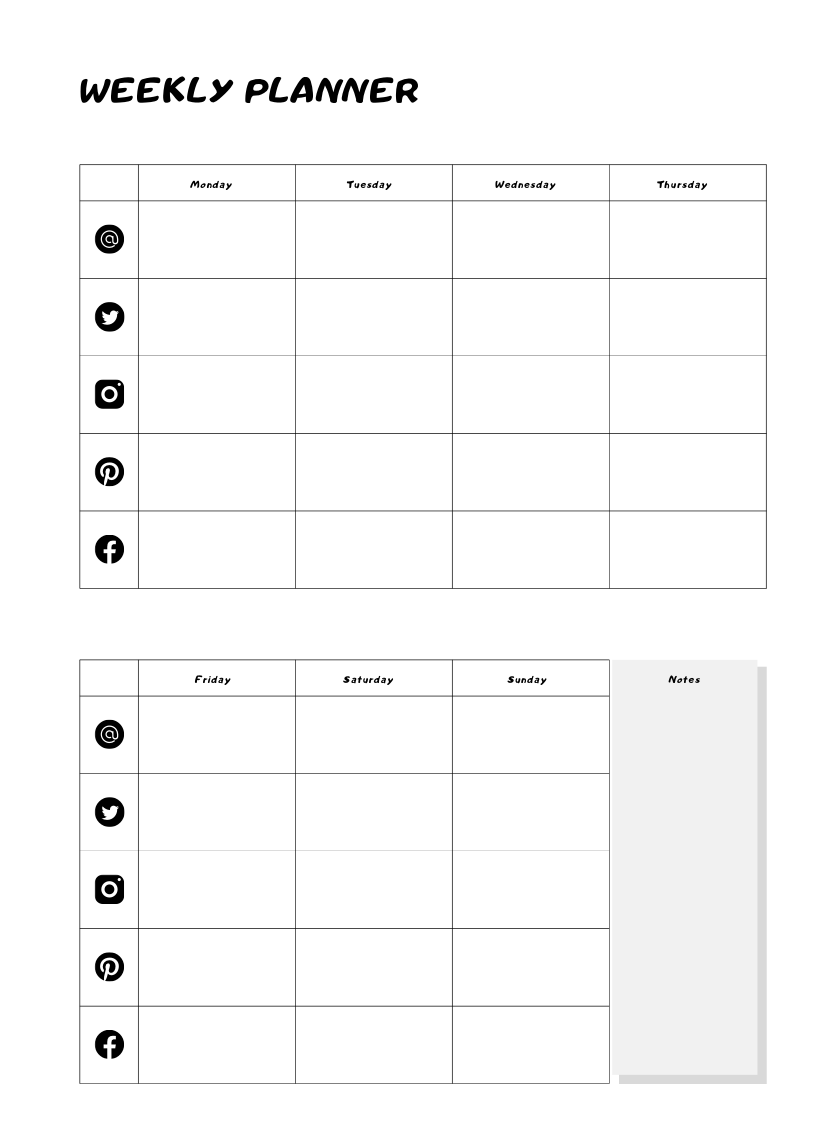 Social Media Planner