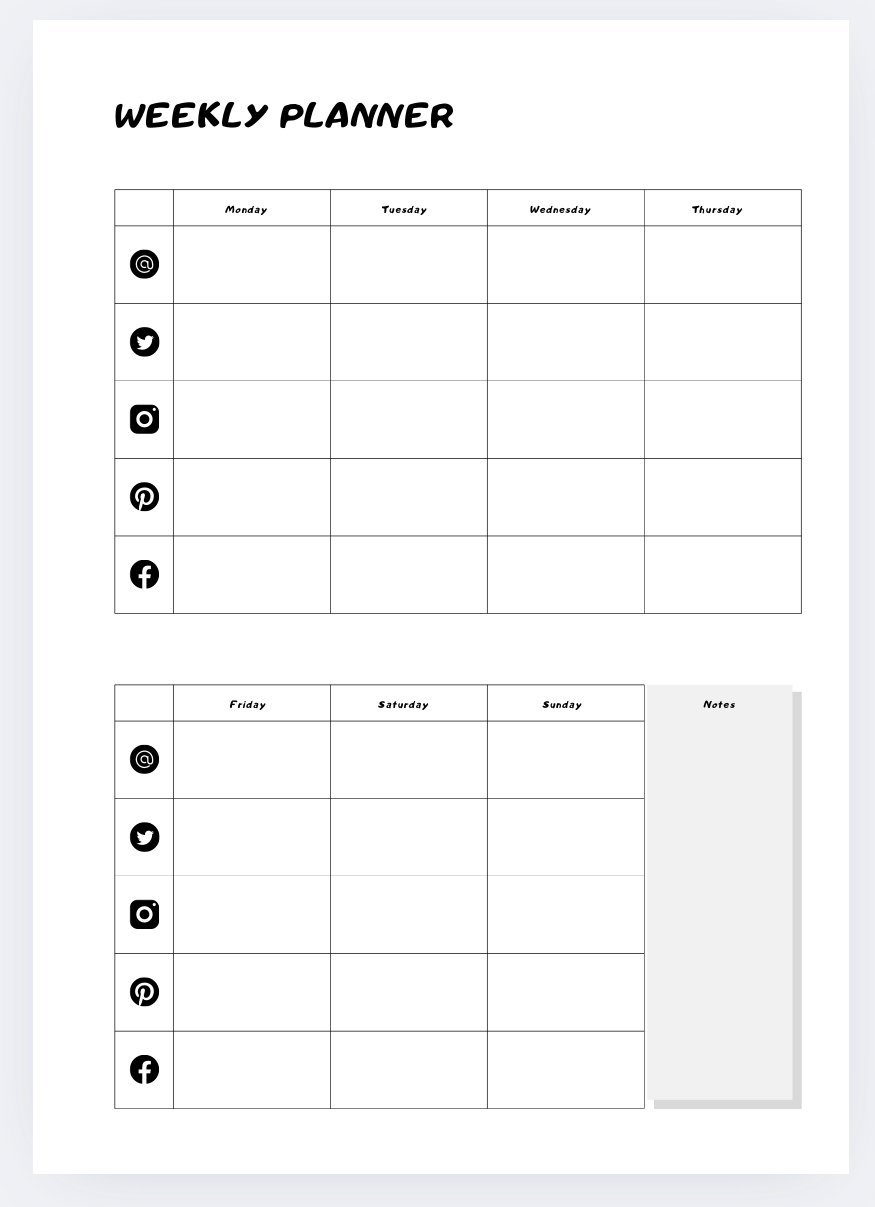 Social Media Planner