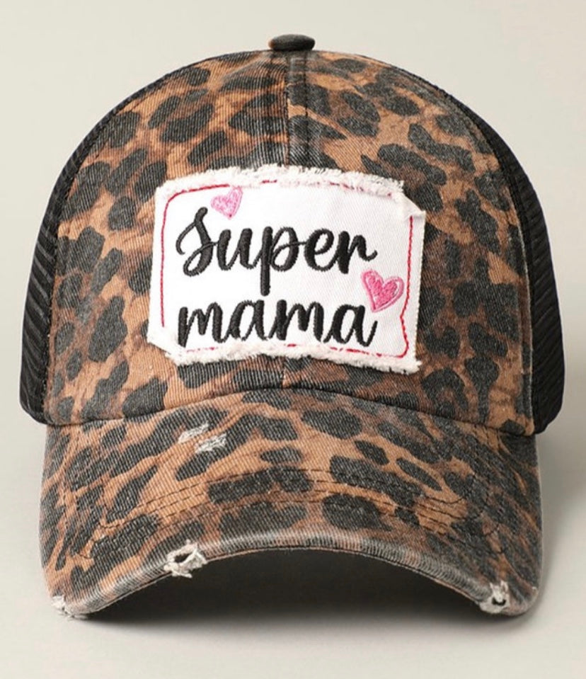 Super Mama  baseball cap hat