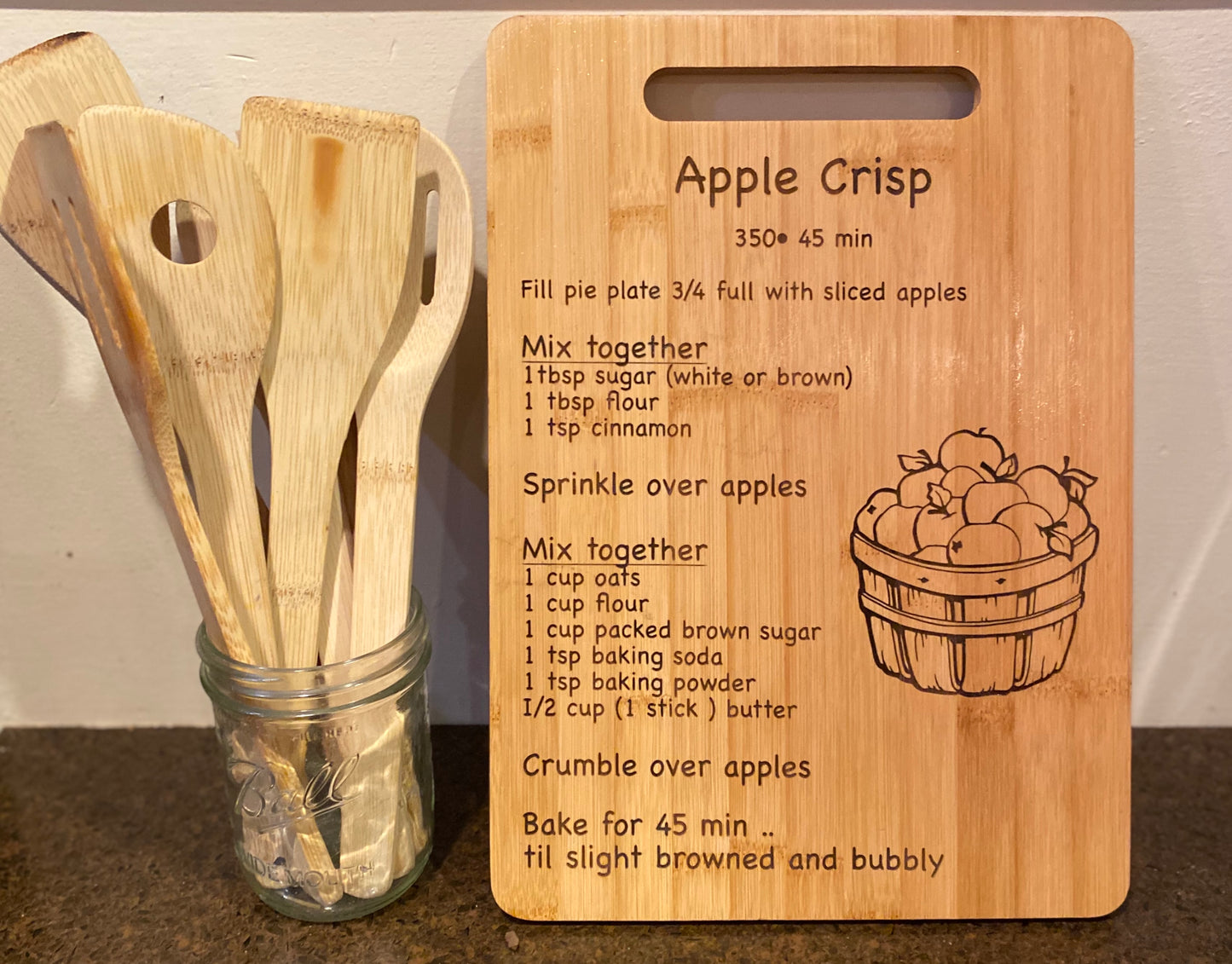Apple Crisp  cutting board