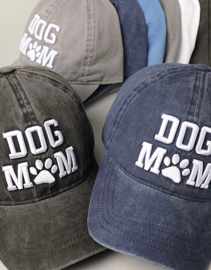 Dog Mom  baseball cap hat