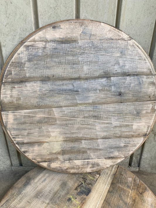 Custom  Bourbon barrel wood round - WHOLE