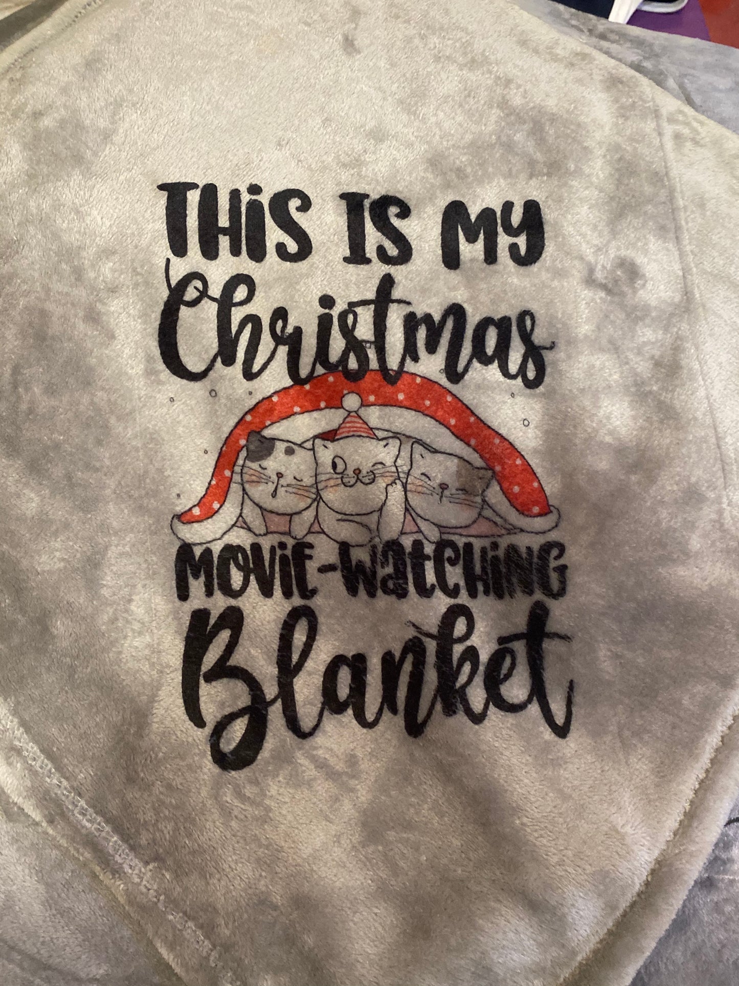 This is my Christmas movie-Cats -  Over sized plush blanket