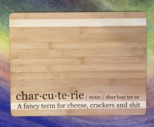 Charcuterie  cutting board - wood burned