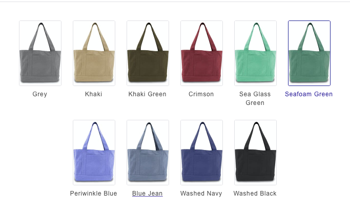 Unisex Seaside Cotton Canvas 12 oz. Pigment-Dyed Boat Tote